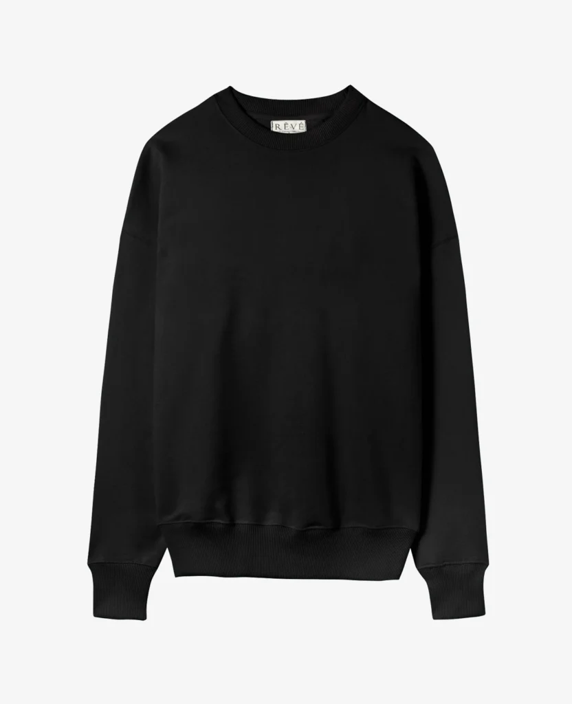 Buzo oversize unisex negro
