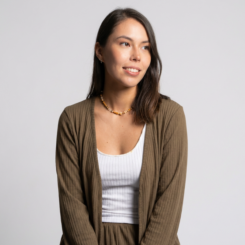 Set Pantalón Largo Beige